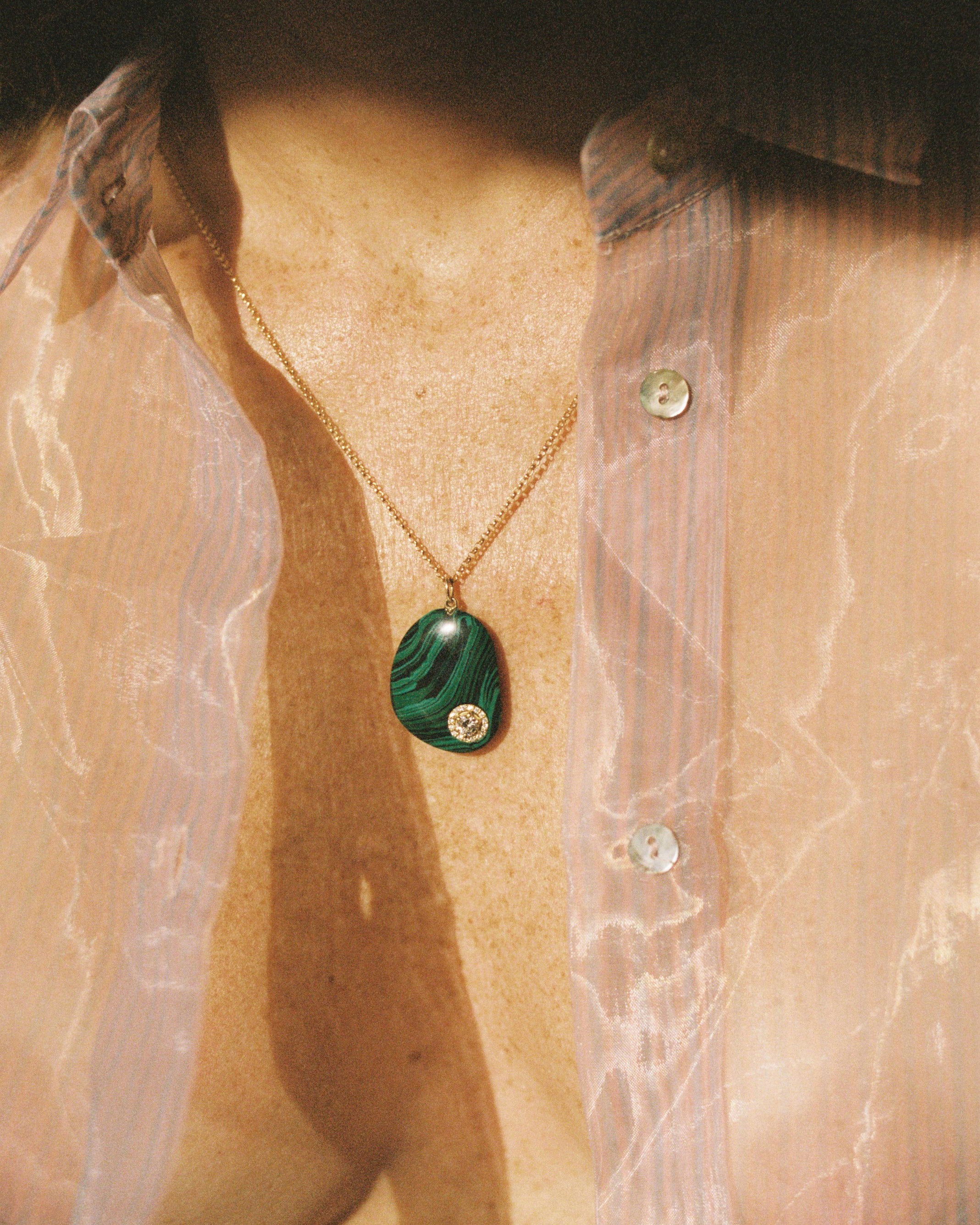 Malachite pendant
