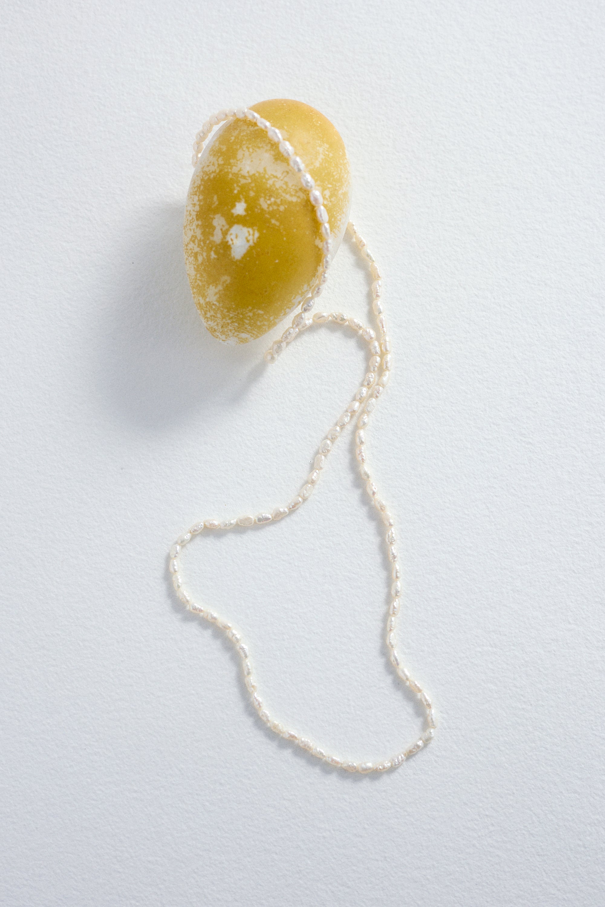 Baroque pearls long necklace