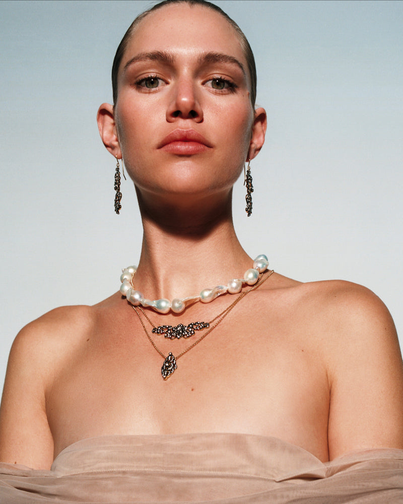 Collar perlas barrocas