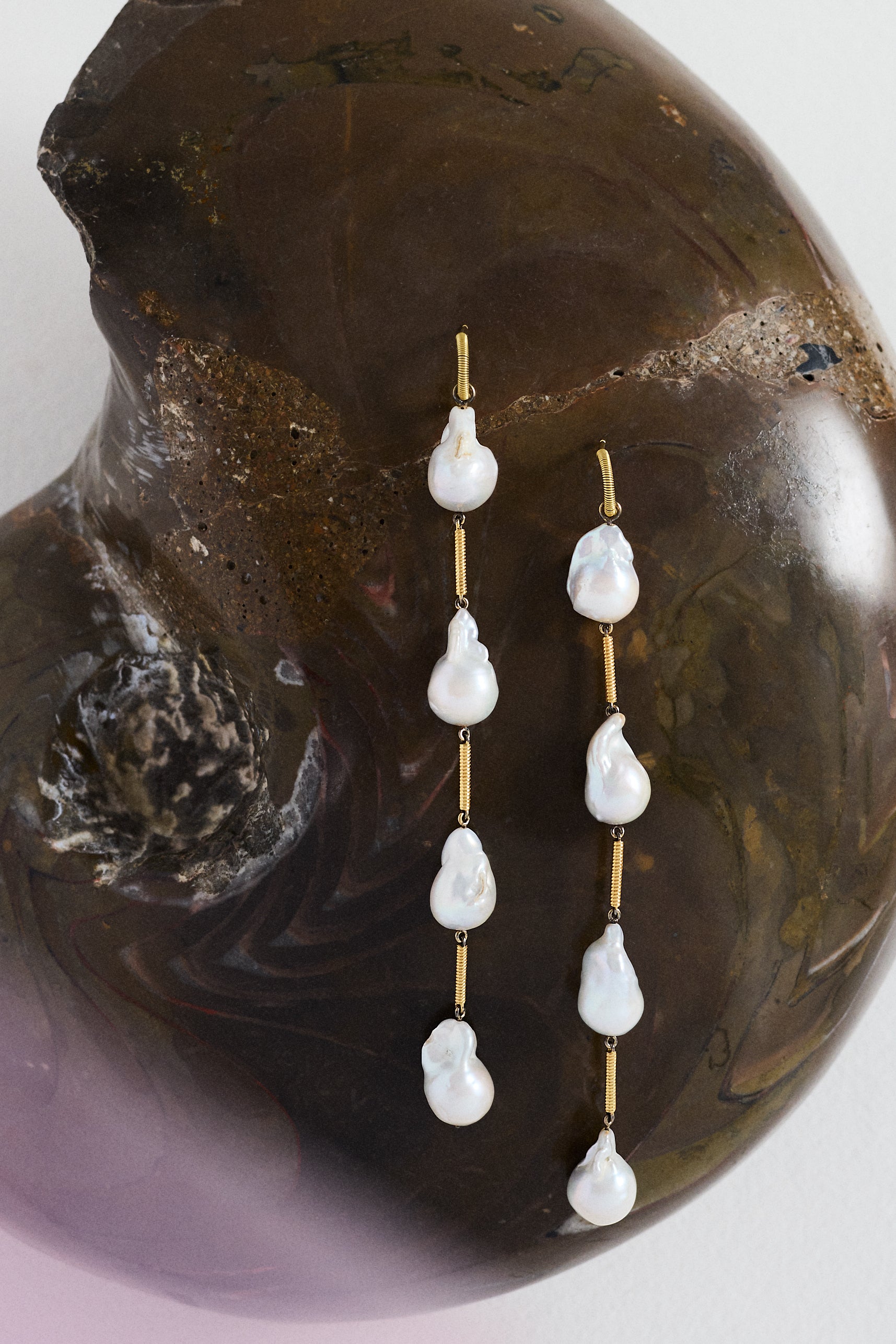 Pearls & Cabo long earrings