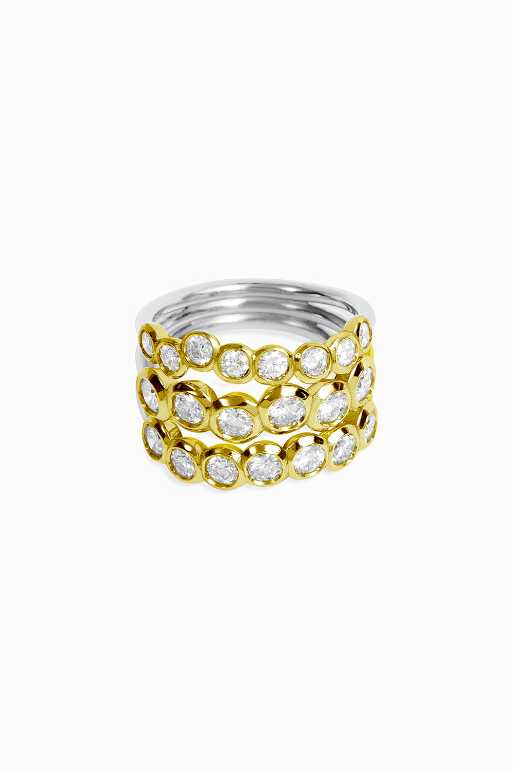 Anillo Bies trio amarillo