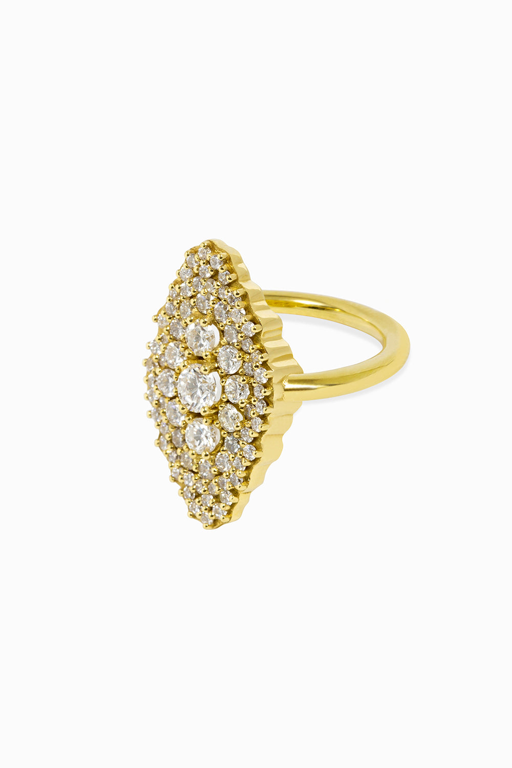 Anillo maxi lanzadera amarillo