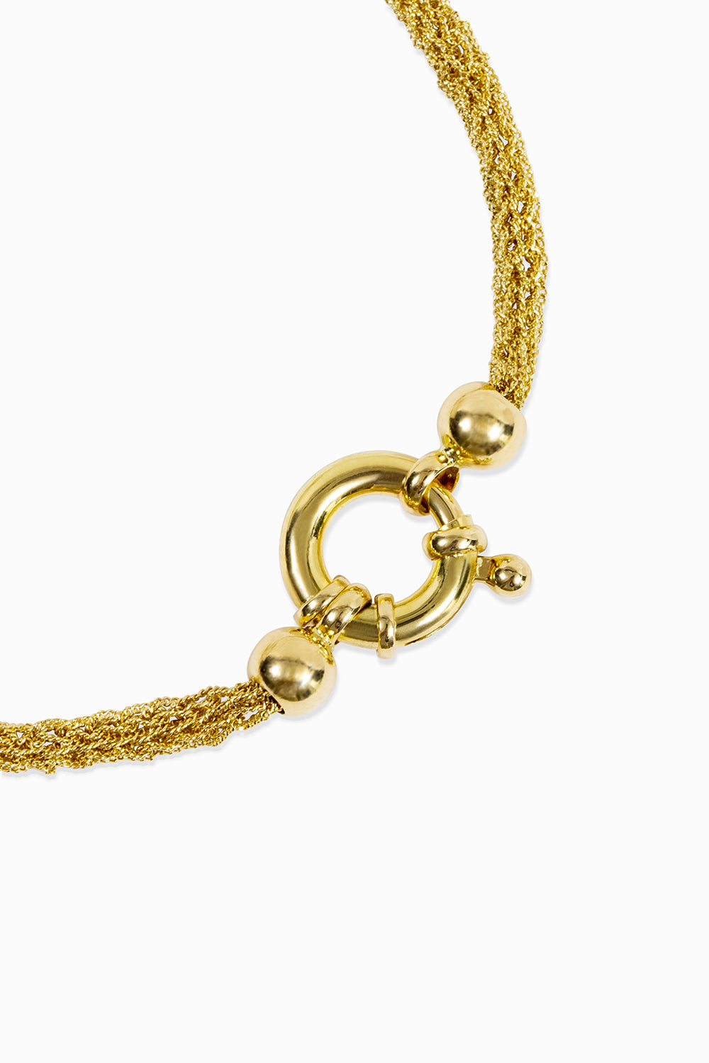 Texture gold bracelet