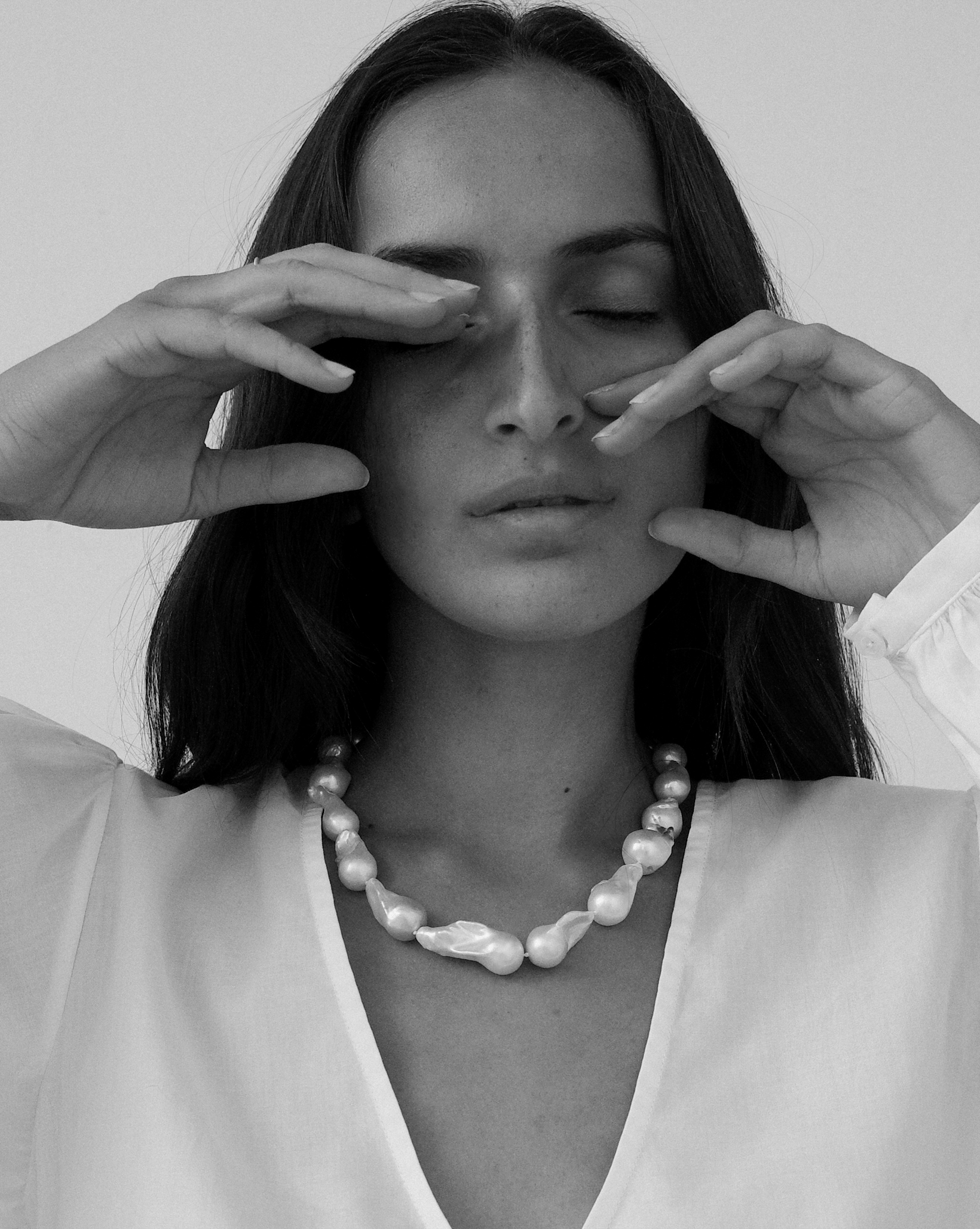 Collar perlas barrocas