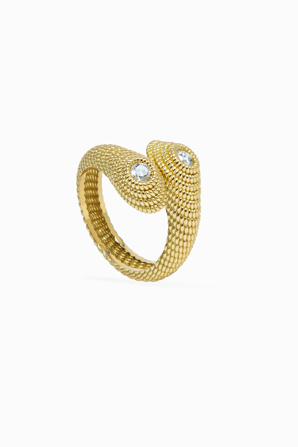 Dragon knot ring 0.20ct