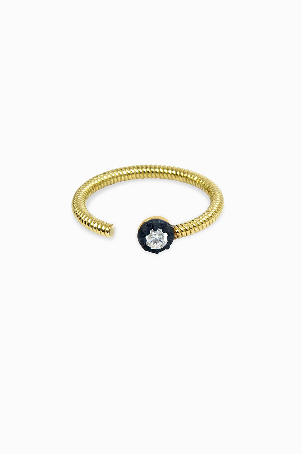 Cabo & Midnight open ring 0.10ct.