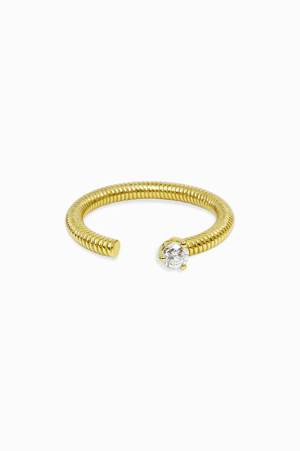 Anillo Cabo abierto diamante 0.15ct