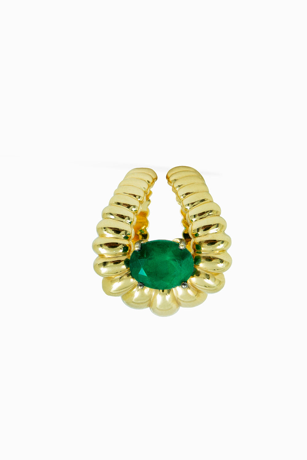Anillo Spiral esmeralda