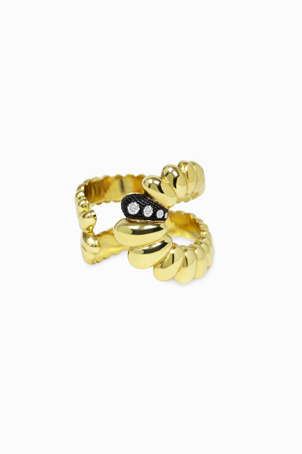 Anillo Spiral con diamantes