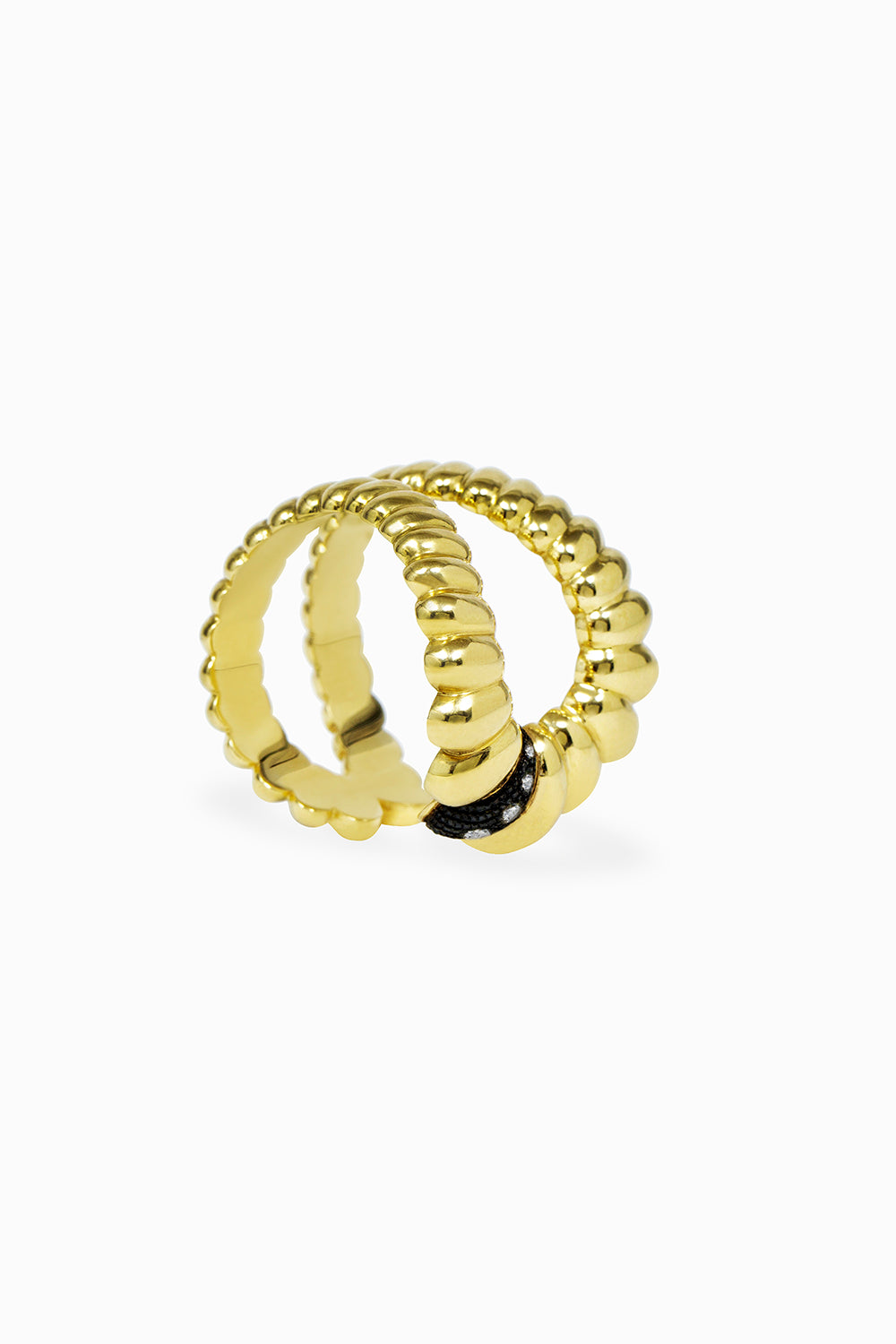 Anillo Spiral con diamantes