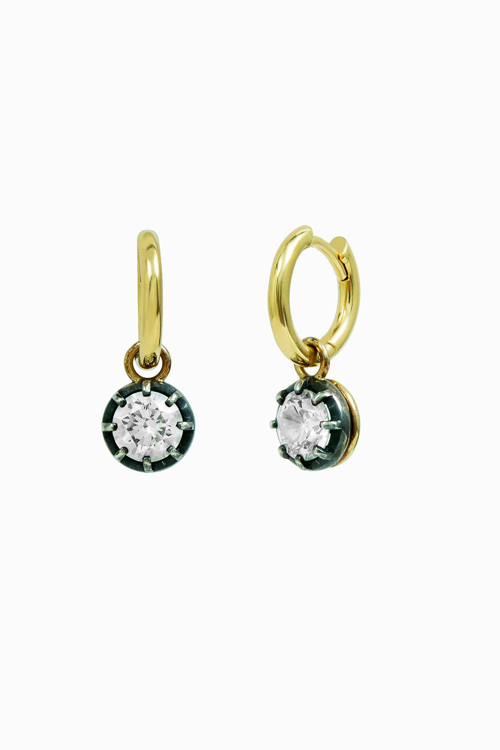 Midnight hoop earrings 2.02ct.