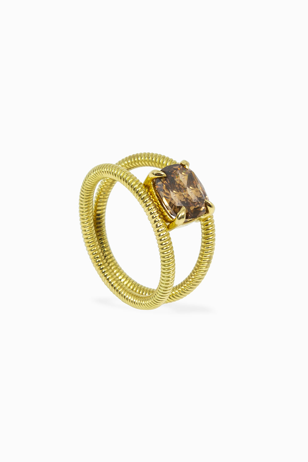 Anillo fancy caramelo