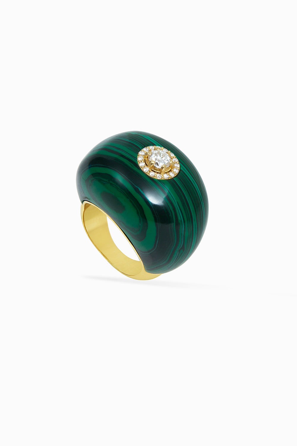 Malachite ring