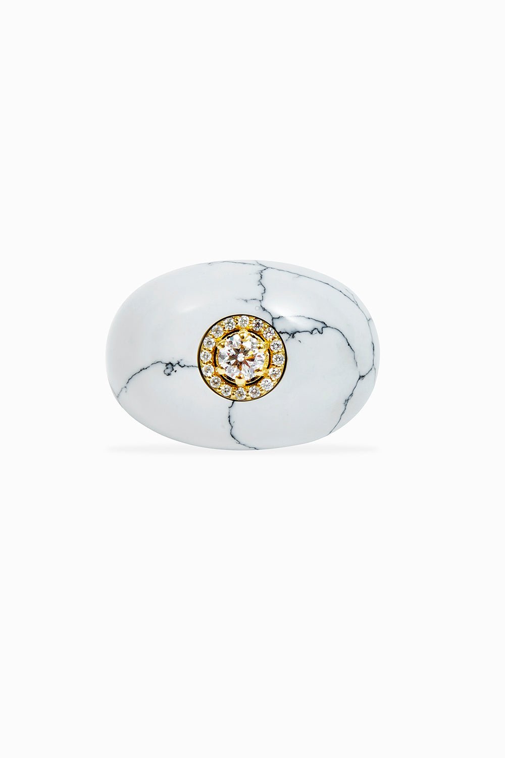 White agate ring