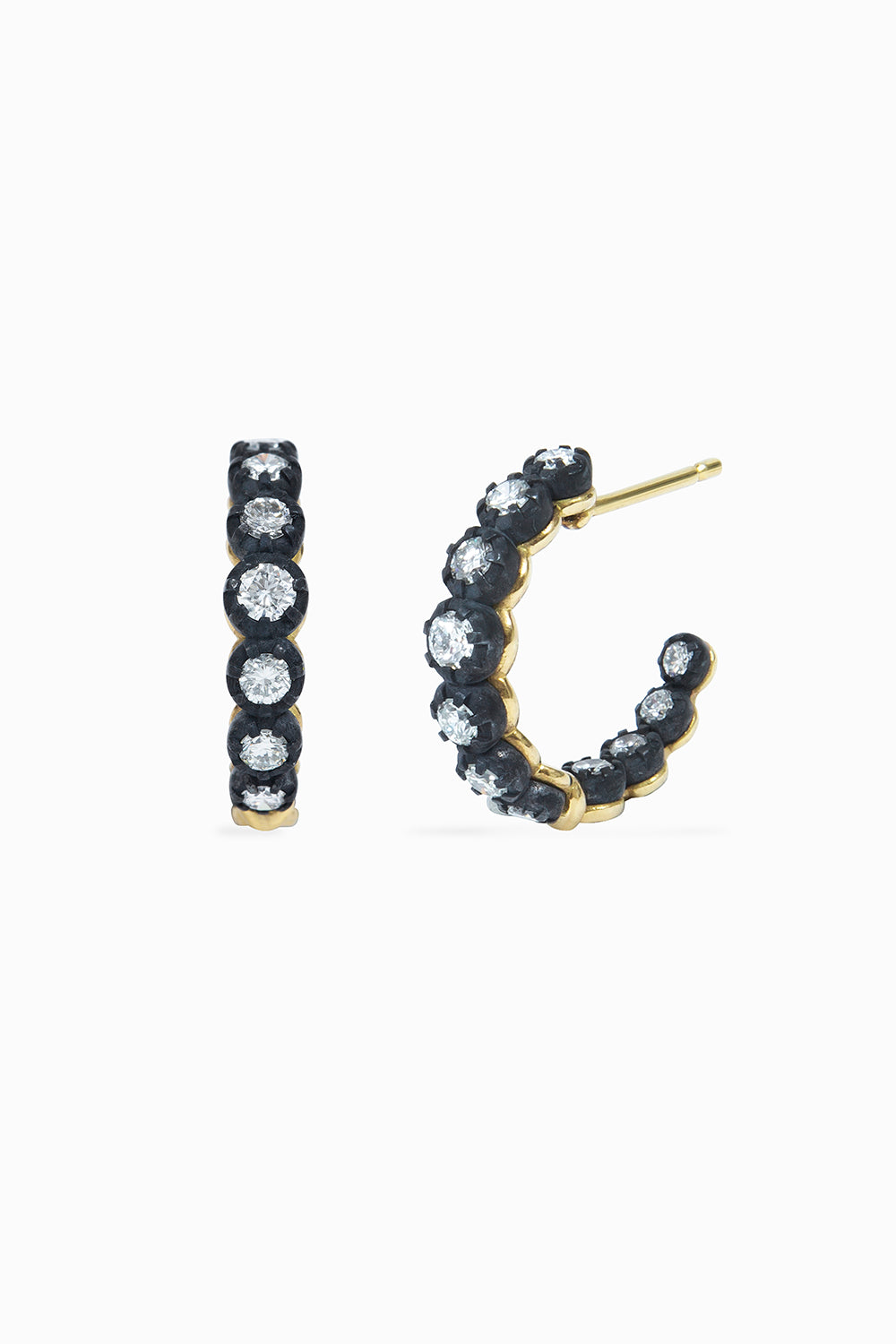 Midnight hoop earrings S