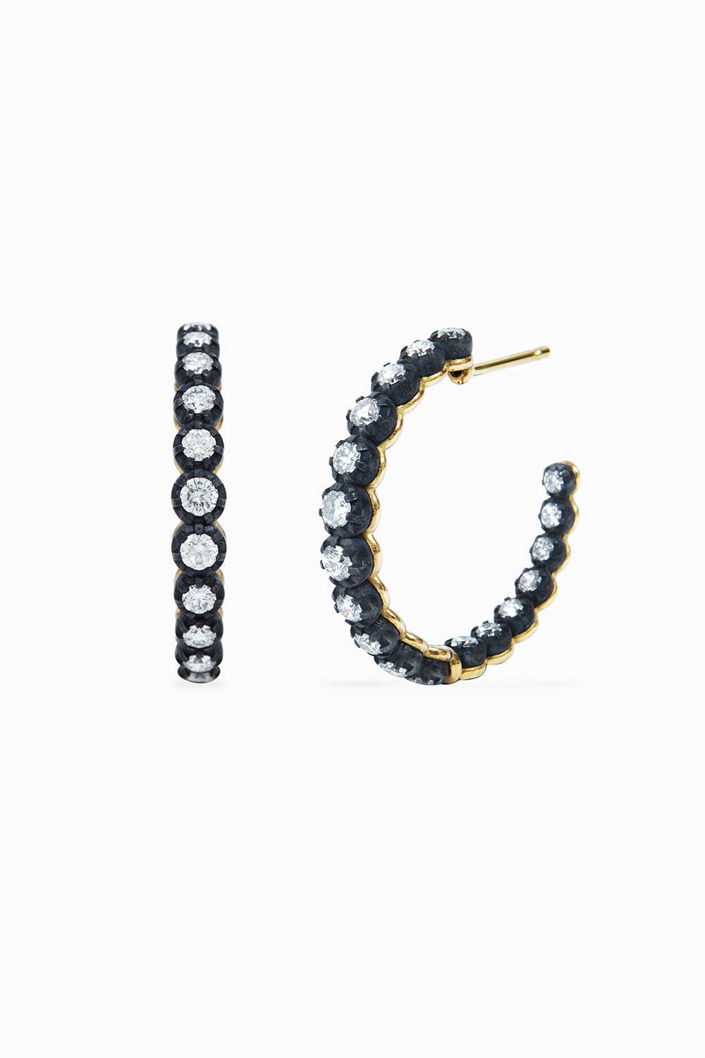 Midnight hoop earrings M