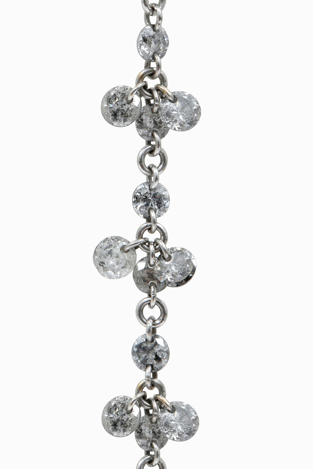 Collar diamantes grises