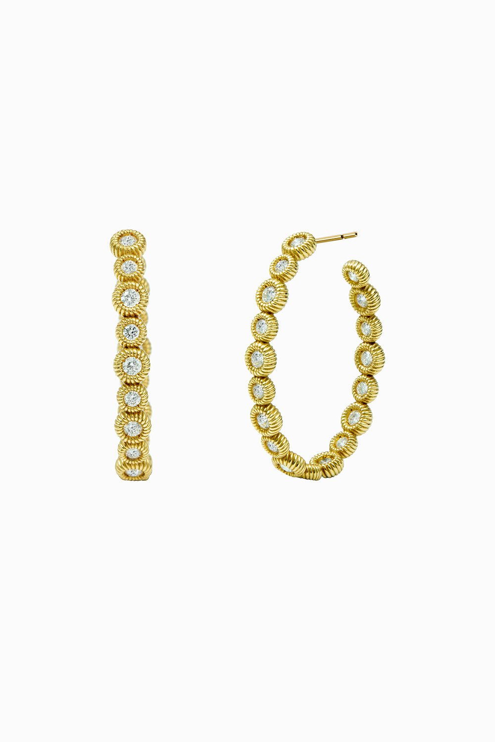 Cabo oval hoop earrings