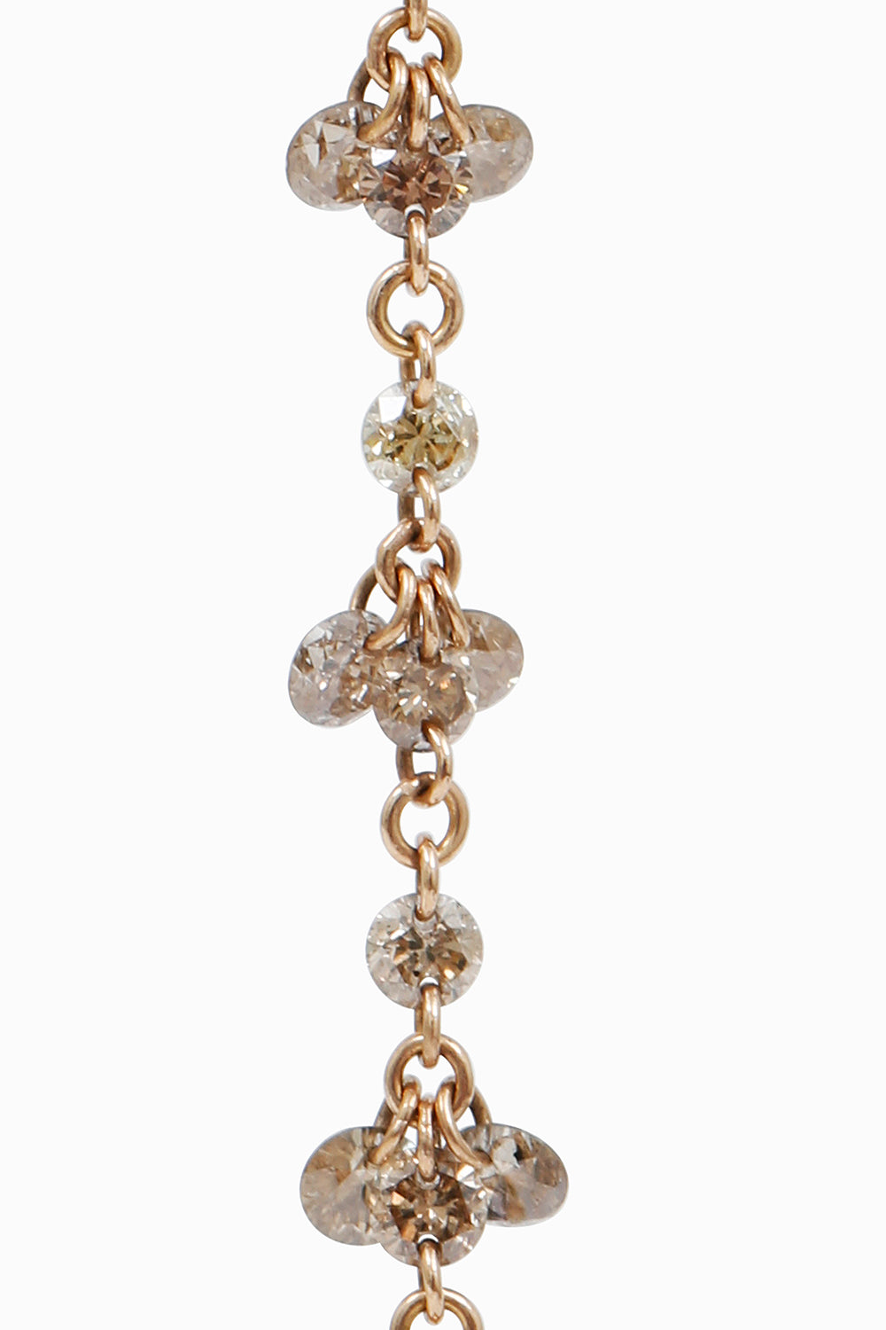 Collar diamantes marrones