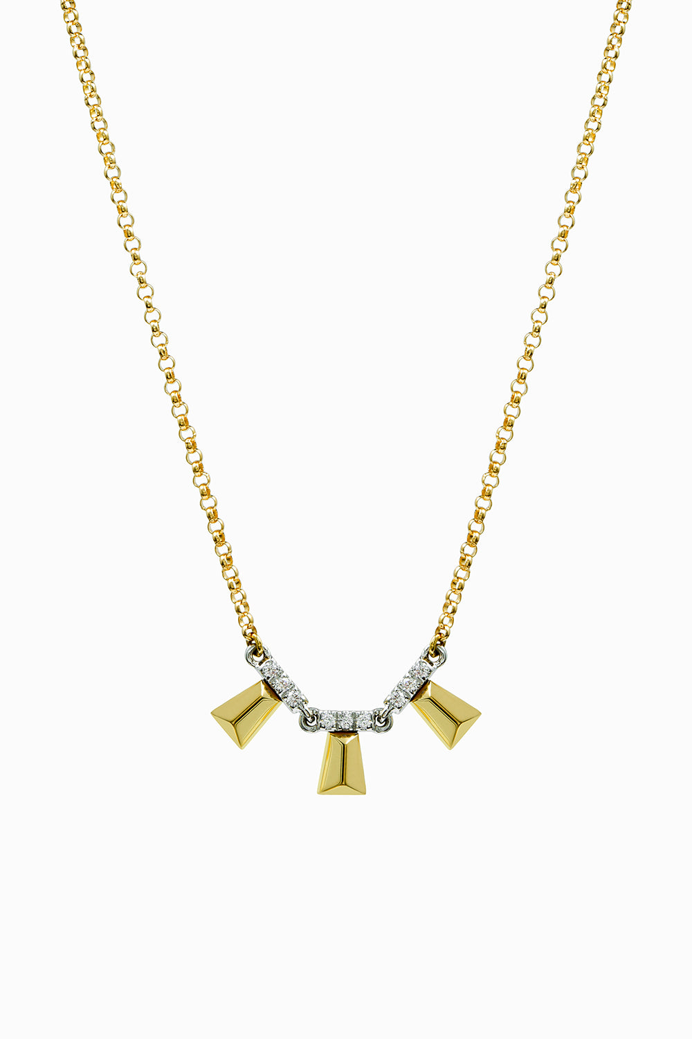 Three trapeze Ole necklace