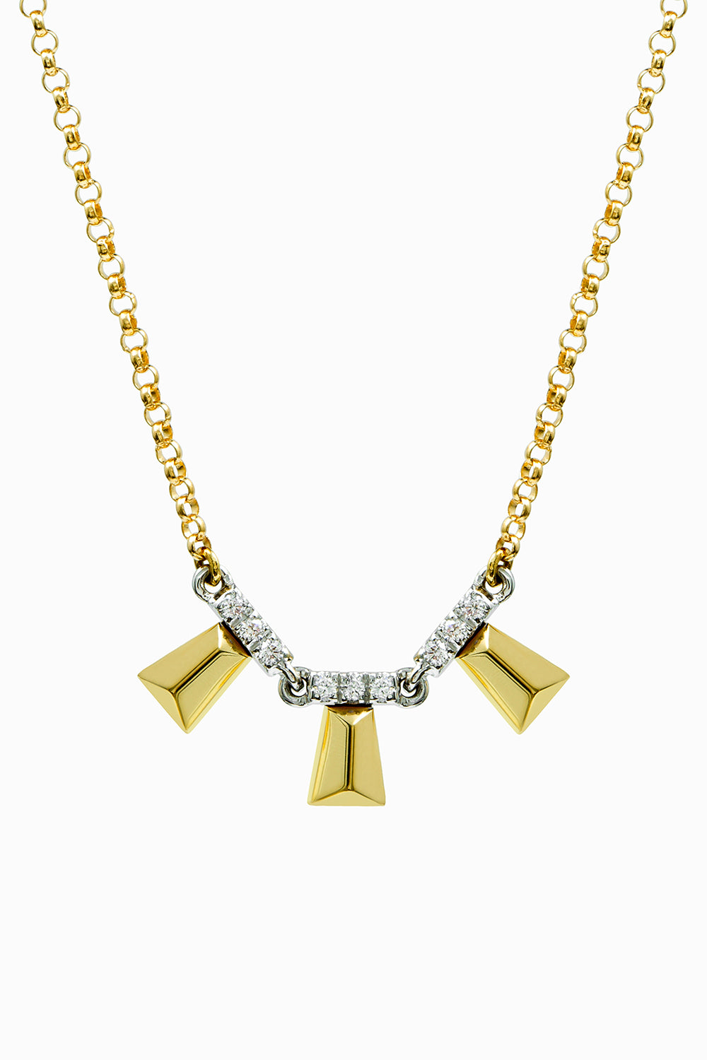 Three trapeze Ole necklace