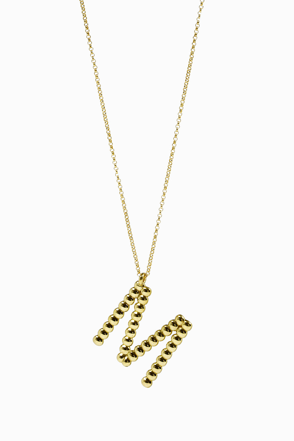 Letter Gold & Gold pendant