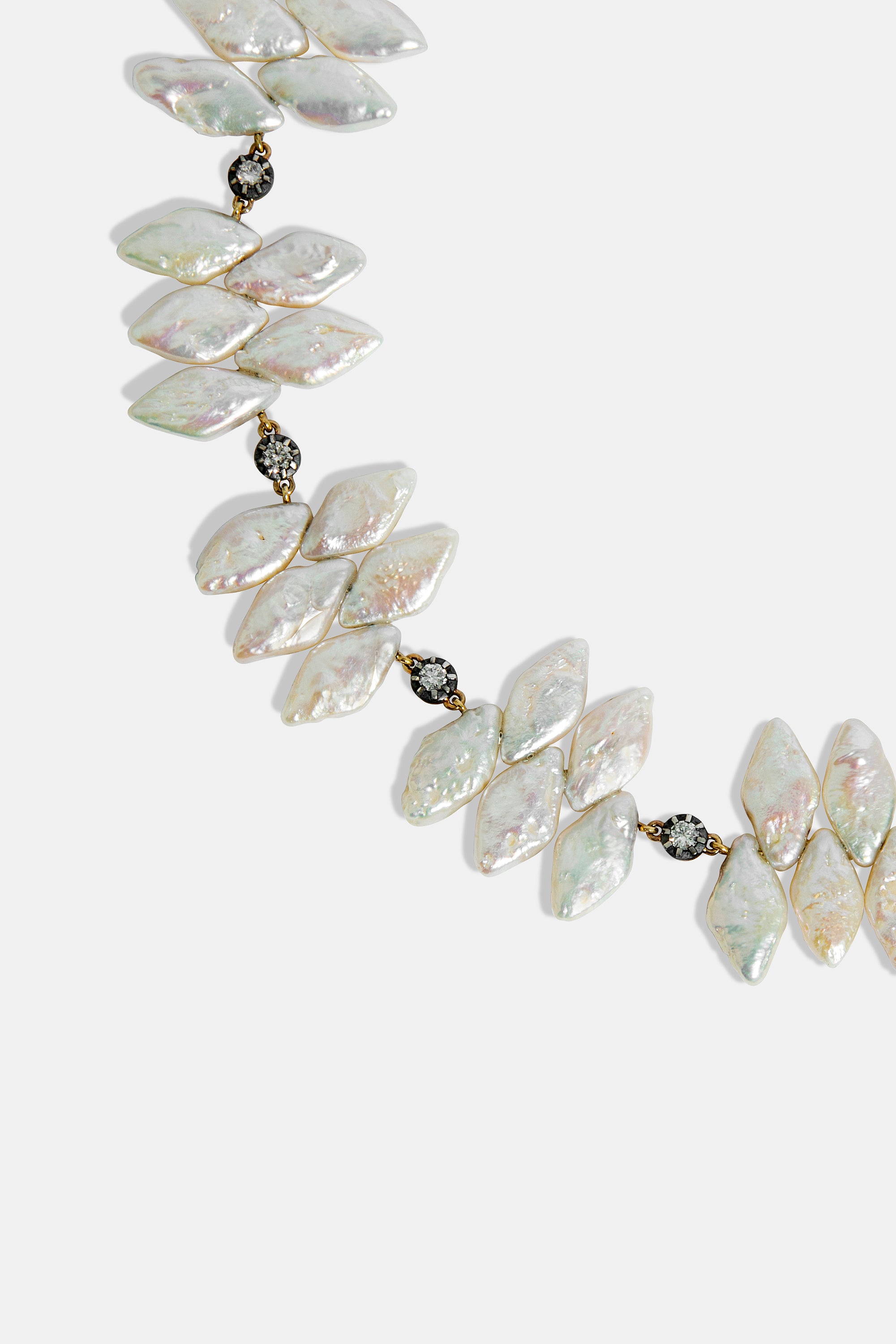 Collar Rombo perlas