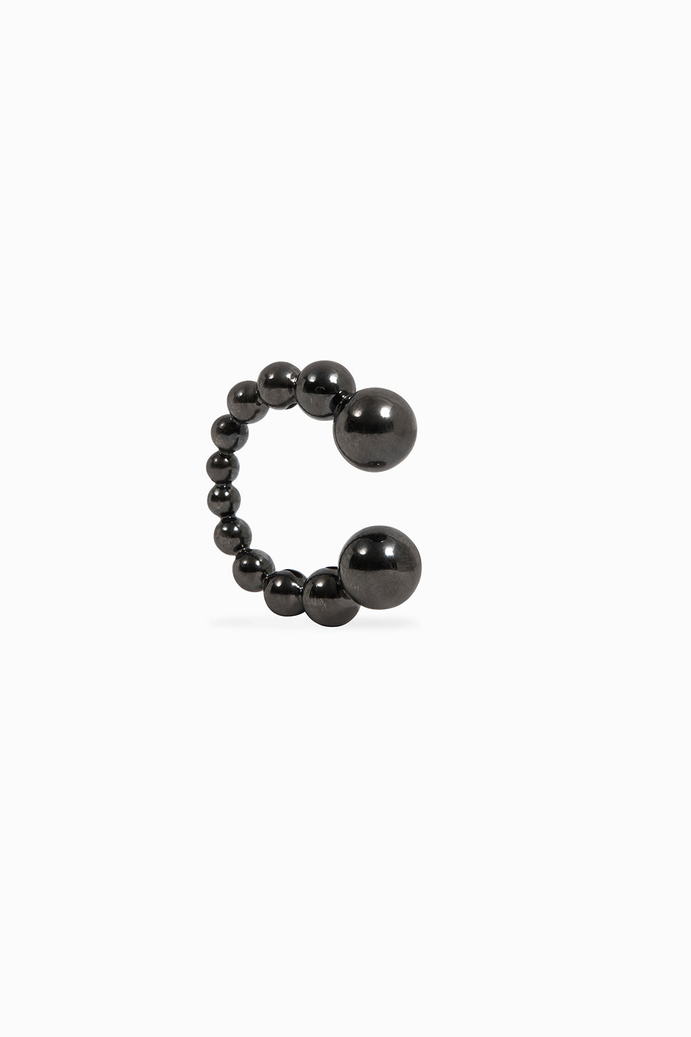 Anillo Bubble M rodio negro