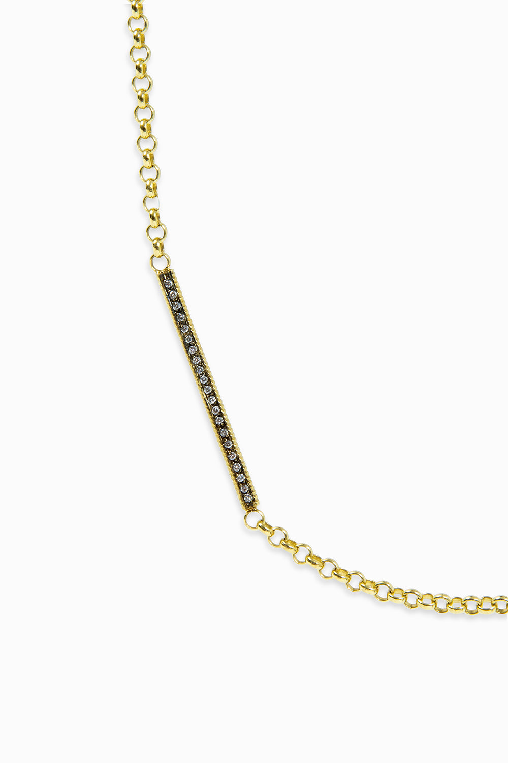 Cabo bars necklace with diamonds