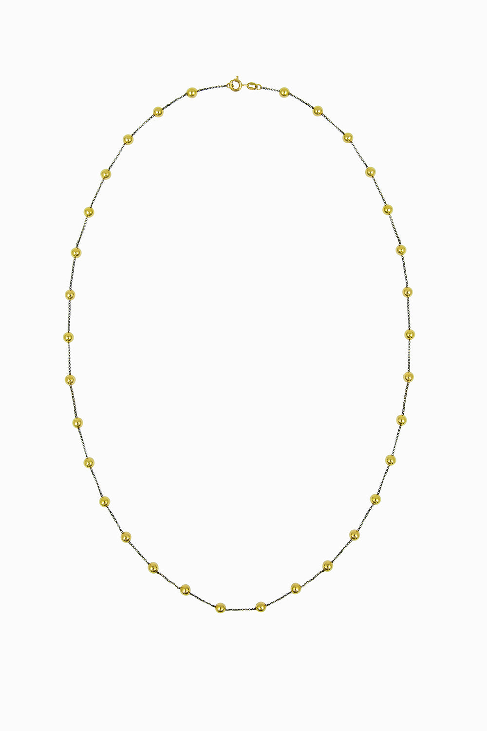 Balls & chain necklace 65cm