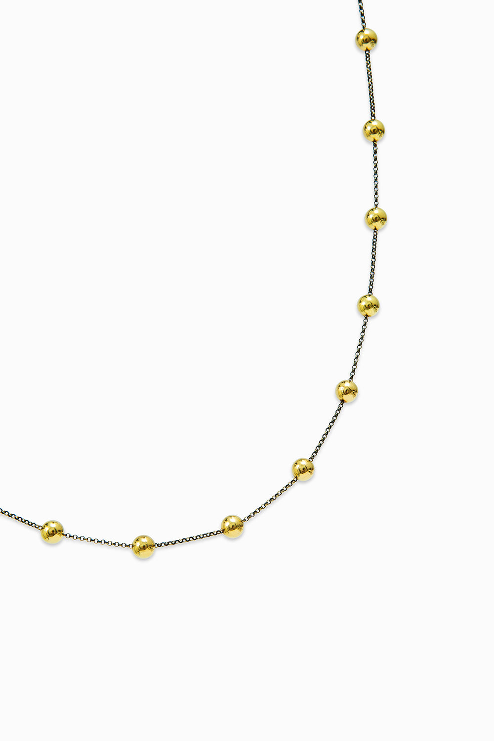 Balls & chain necklace 65cm