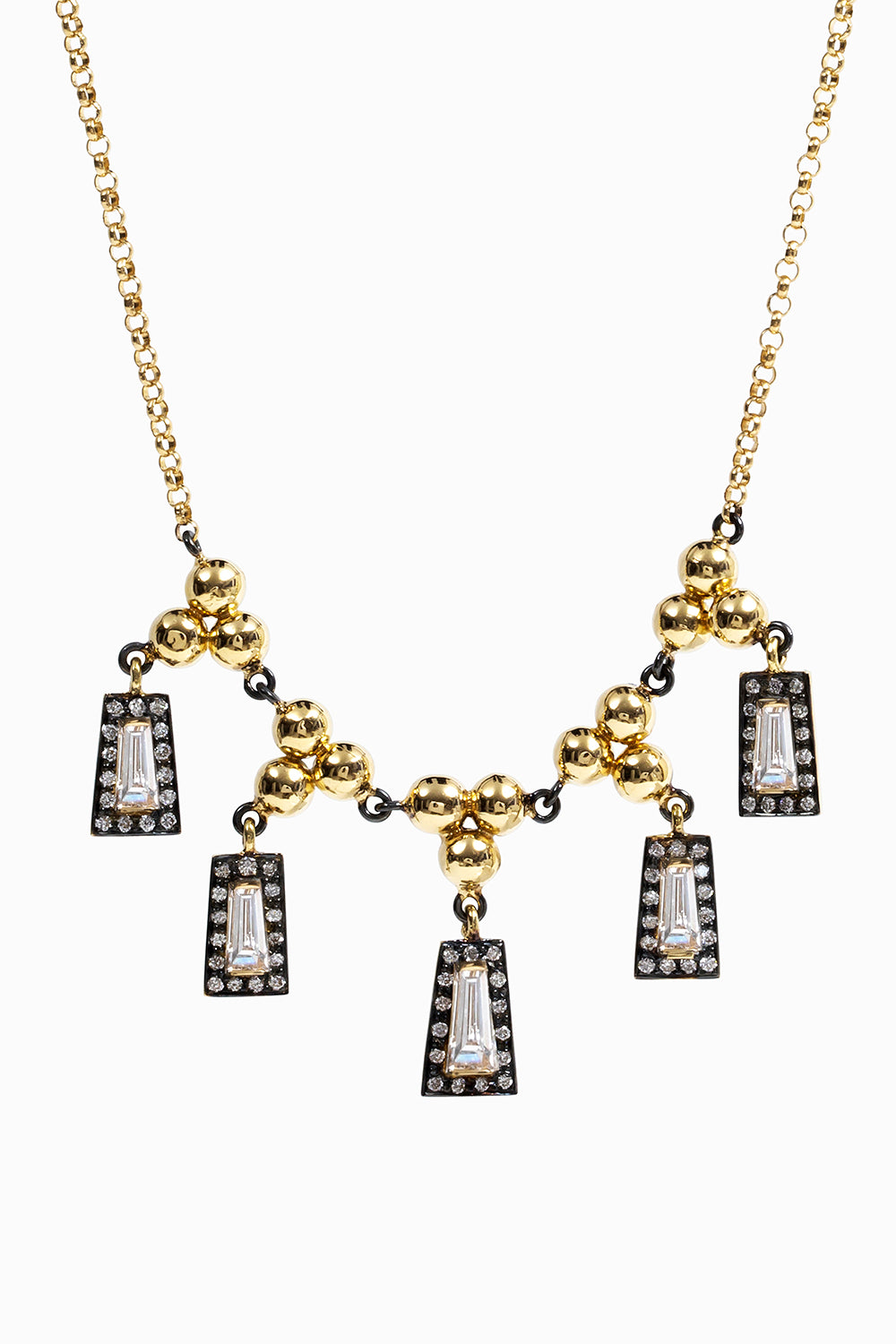 Midnight five taper necklace