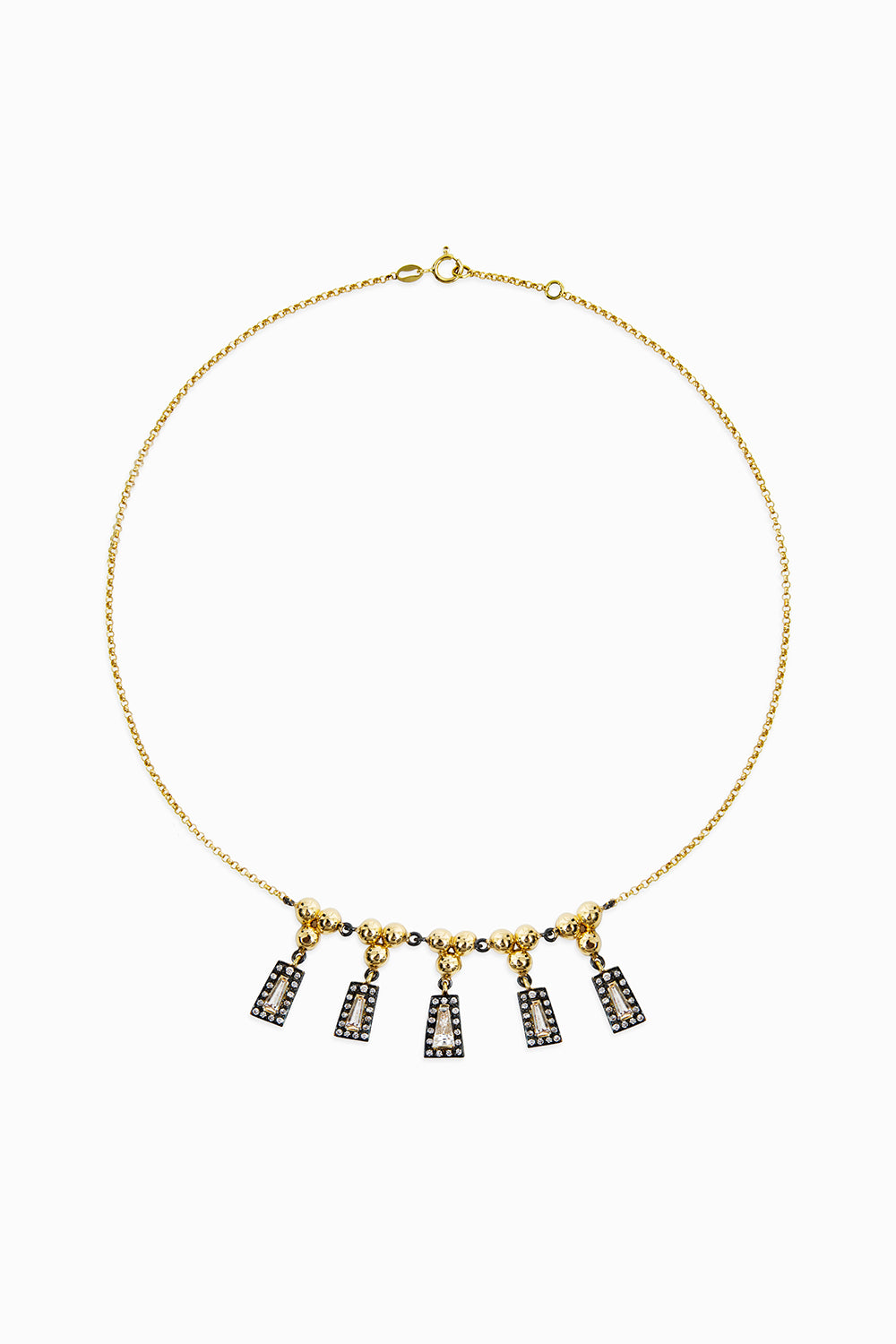 Midnight five taper necklace