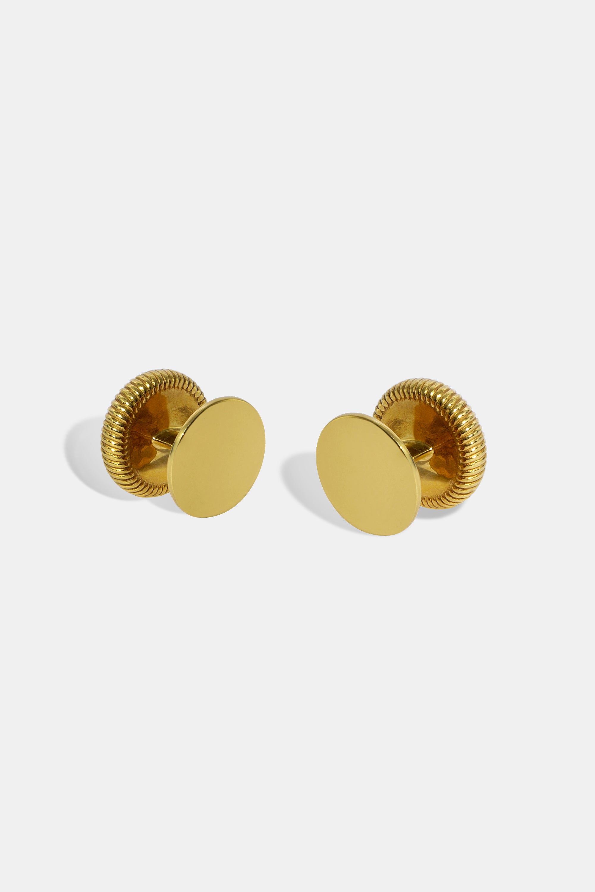 Tiger eye round cufflinks