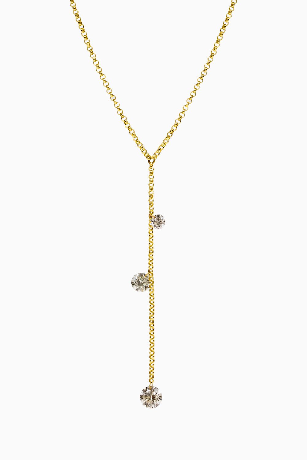 Colgante láser fall diamantes 0.47ct.