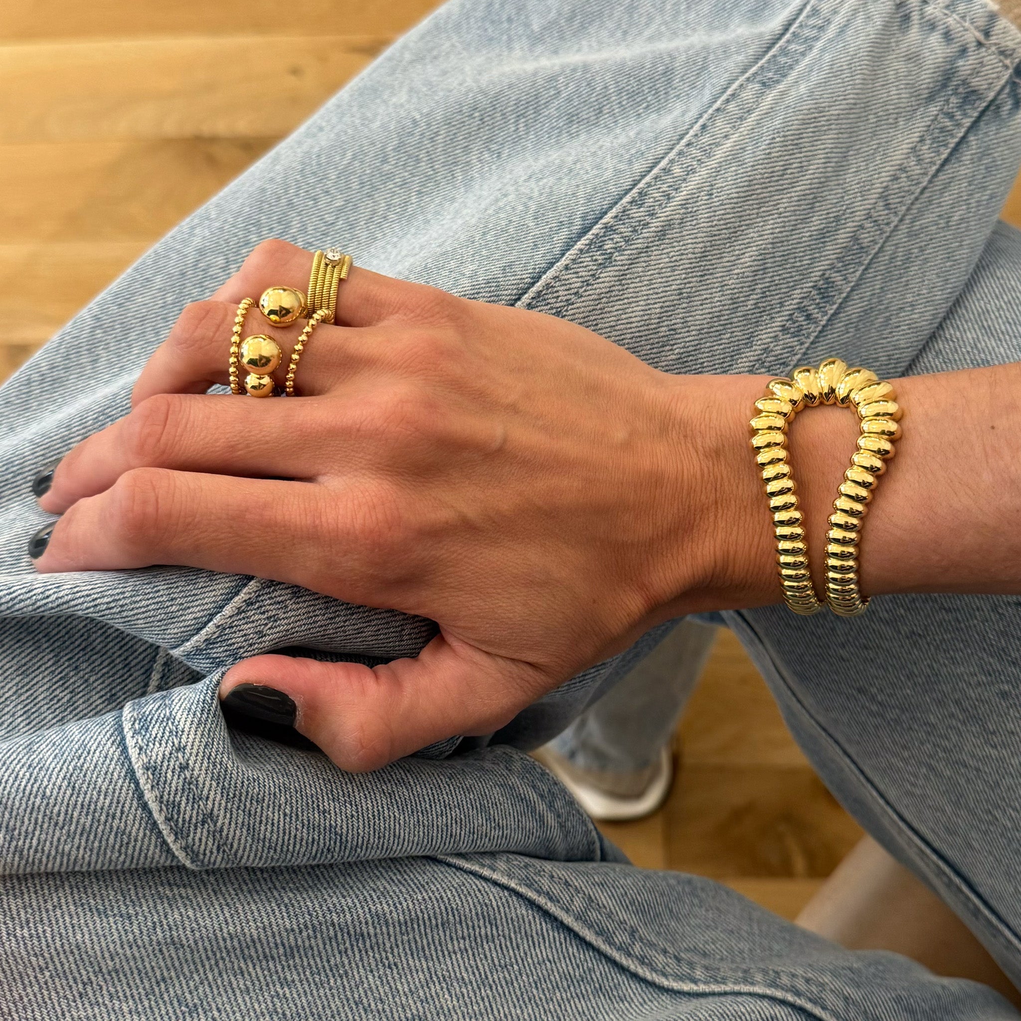 Pulsera Spiral con diamantes