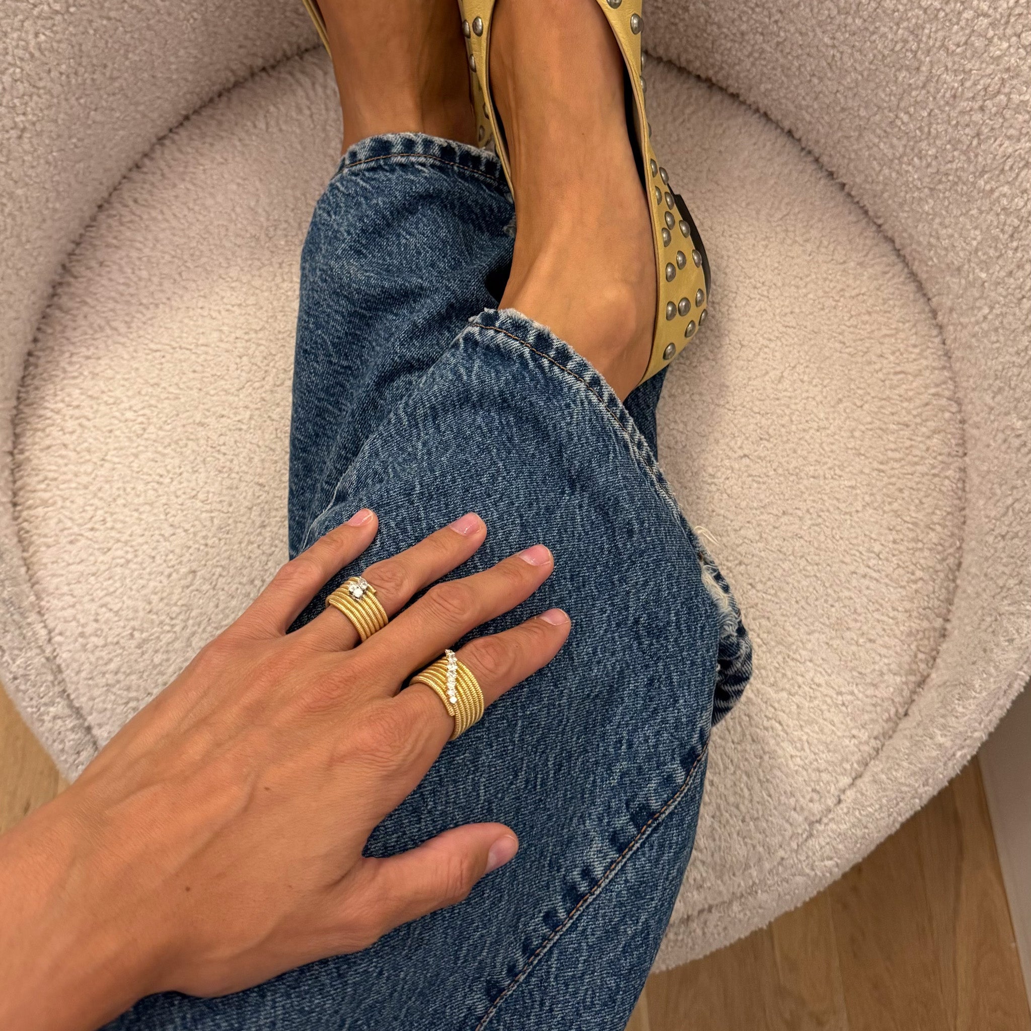 Cabo twist diamonds ring