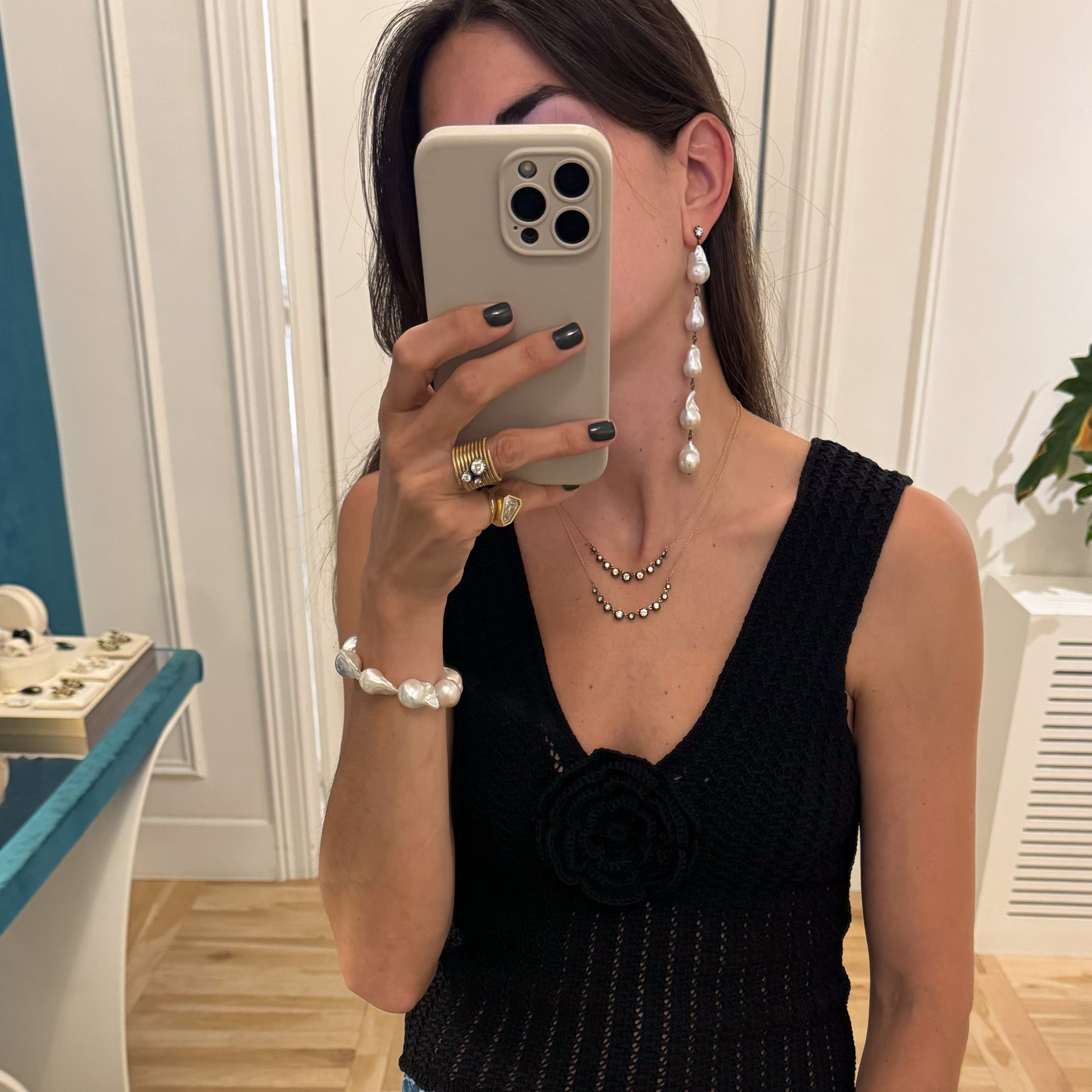 Pulsera perlas barrocas
