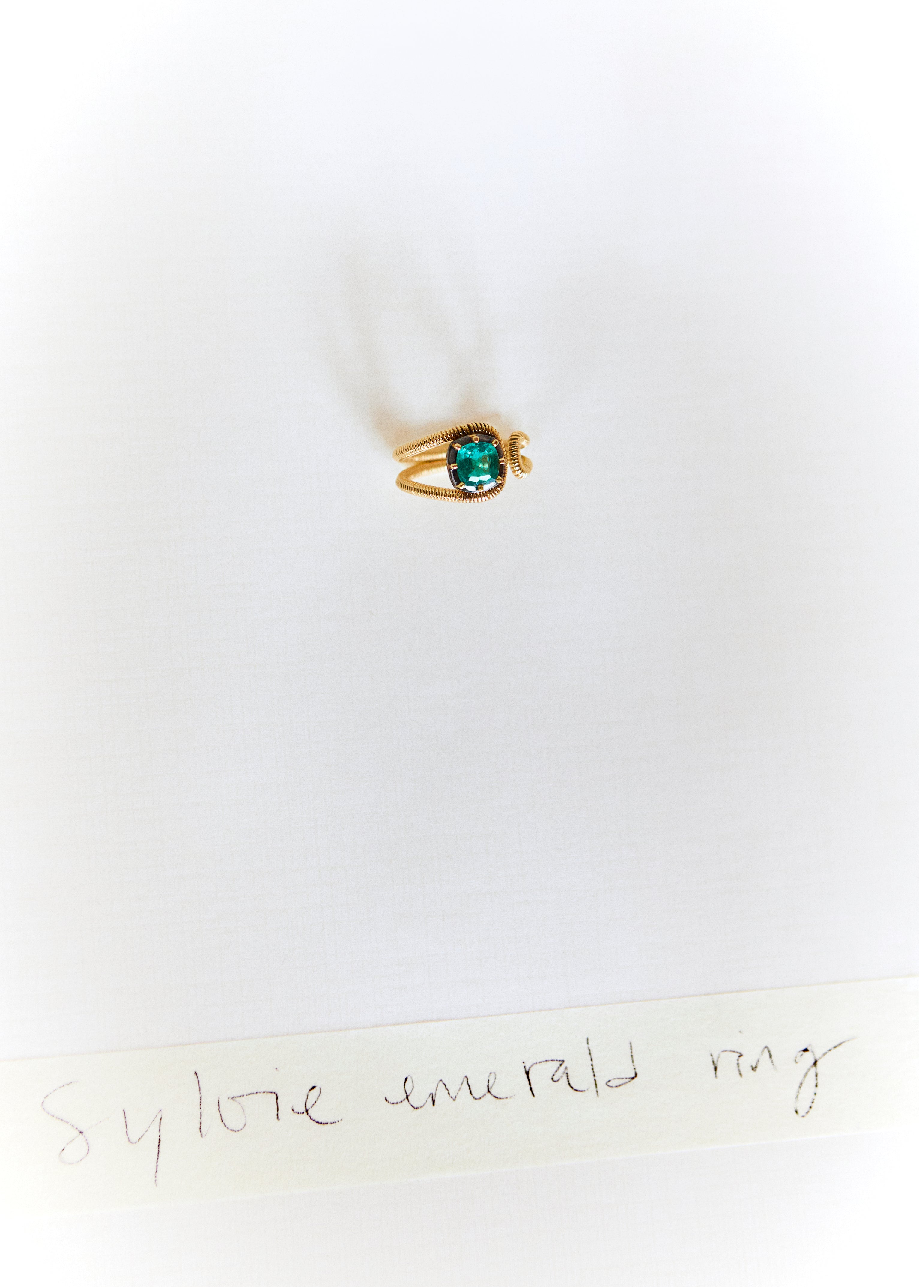 Sylvie emerald ring