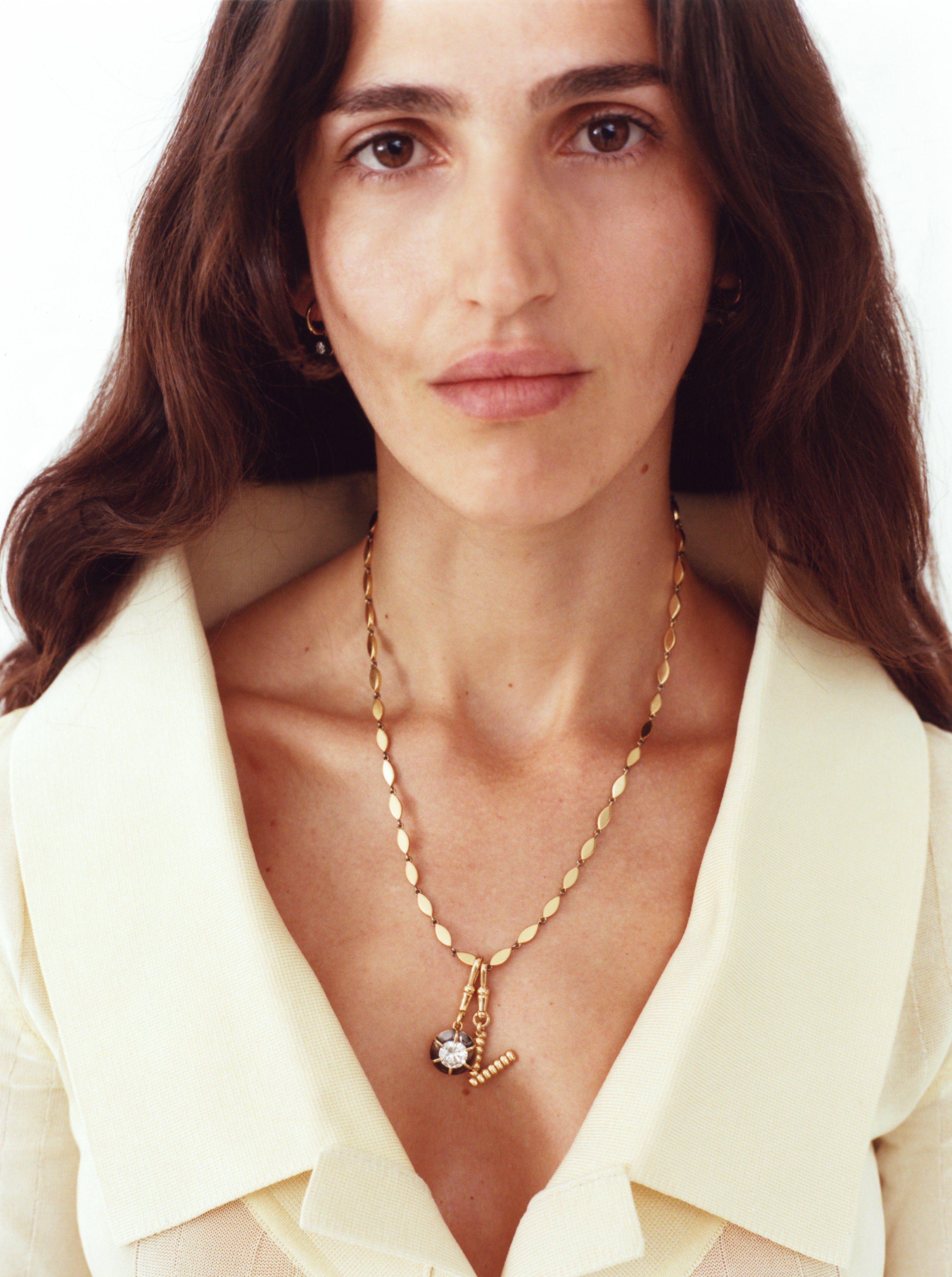 Gold seeds necklace