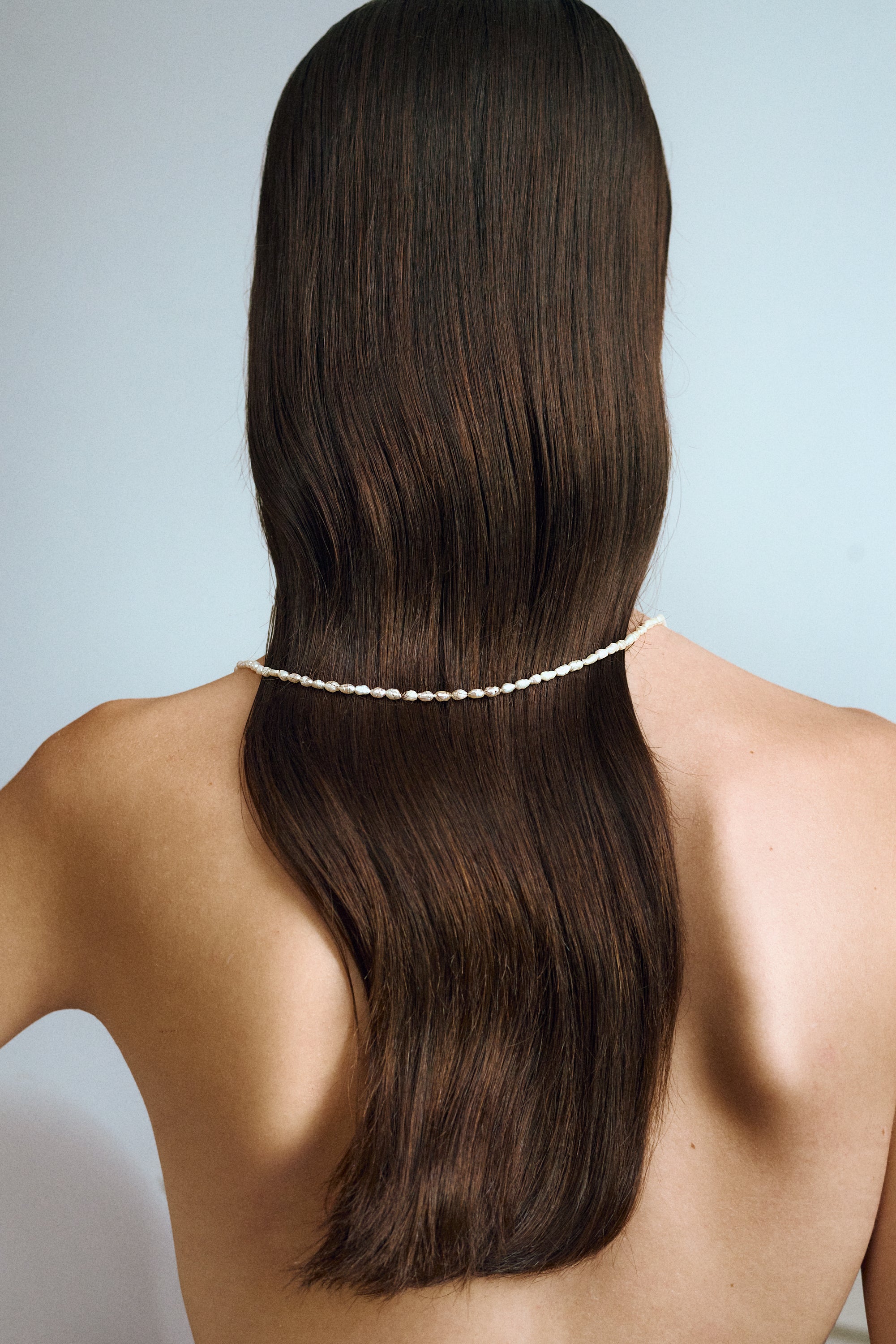 Baroque pearls long necklace