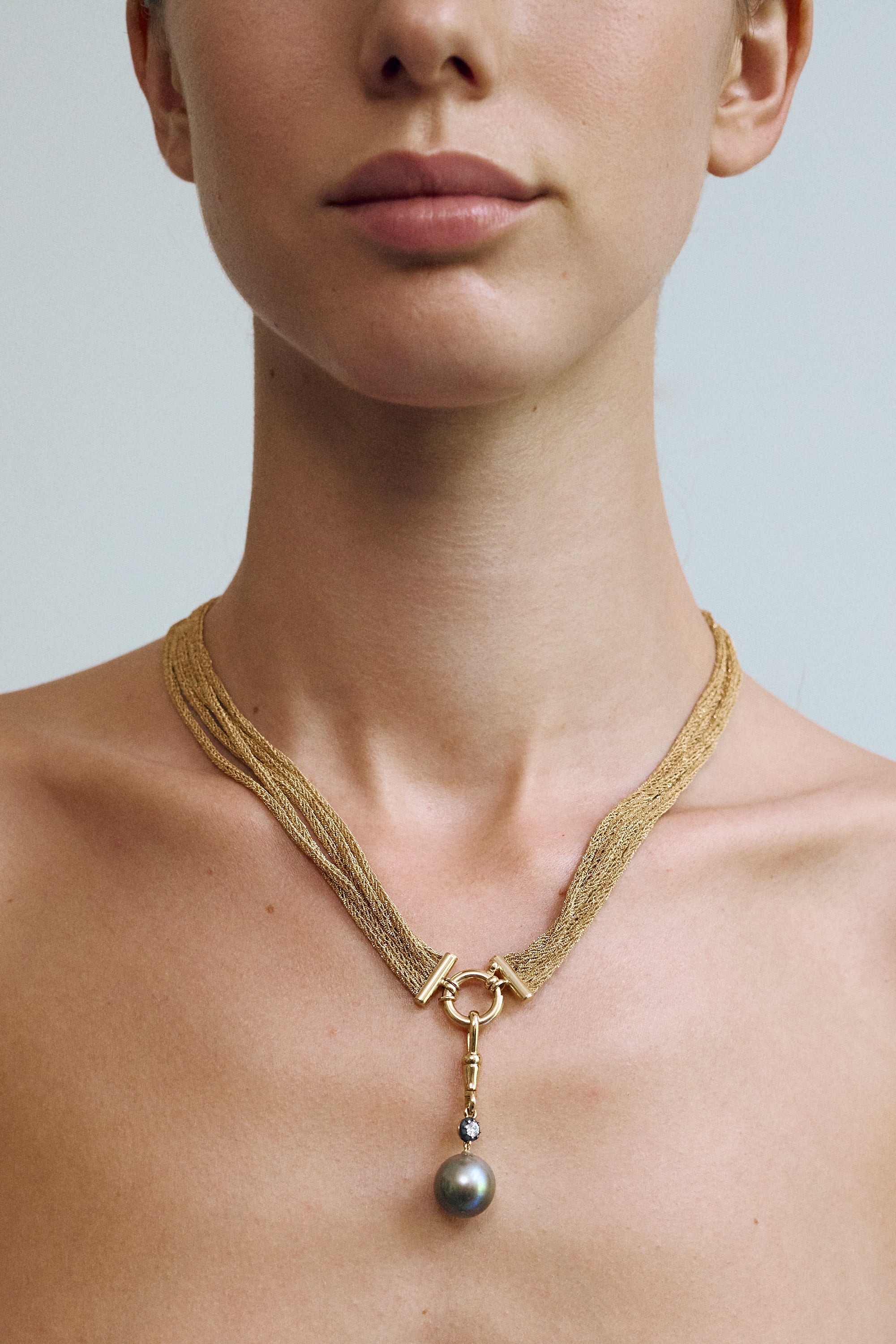 Tahiti pearl clasp