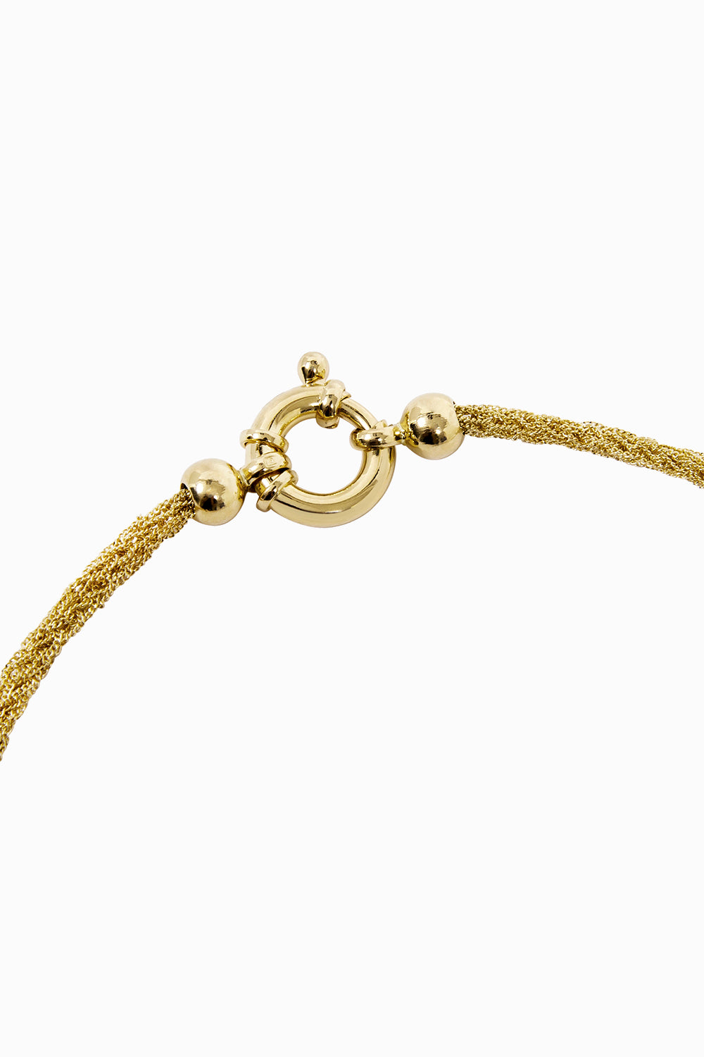Texture long necklace