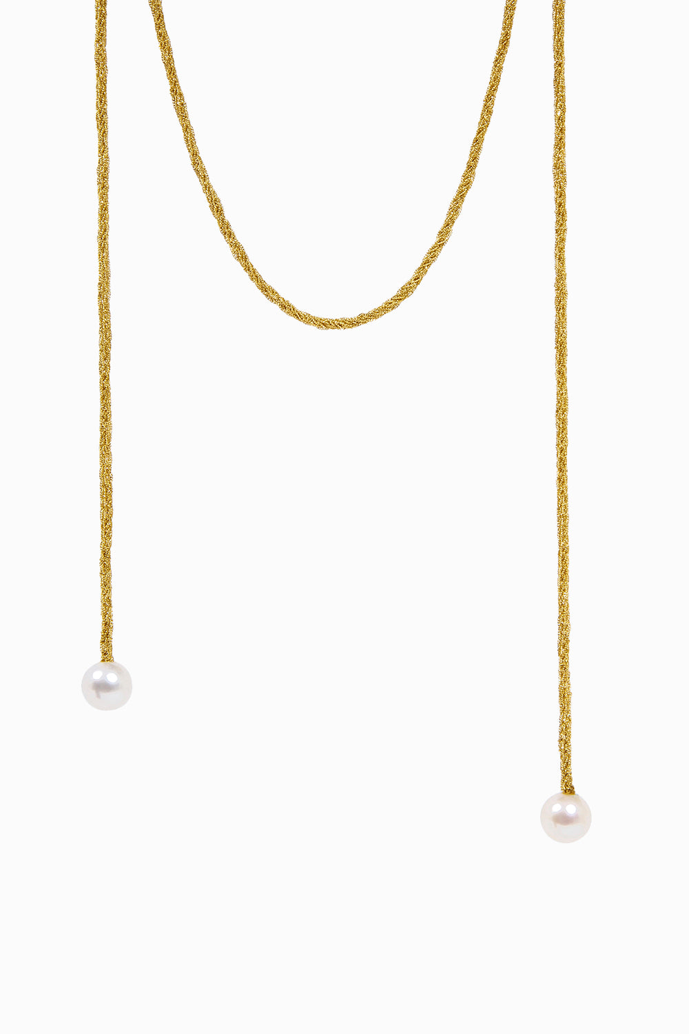 Texture pearl necklace