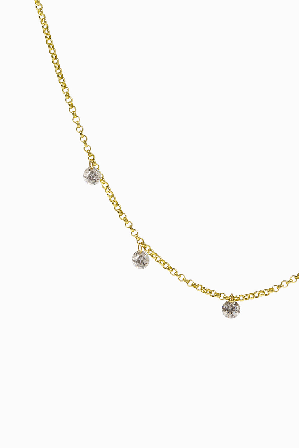 Colgante láser 5 diamantes 0.35ct.