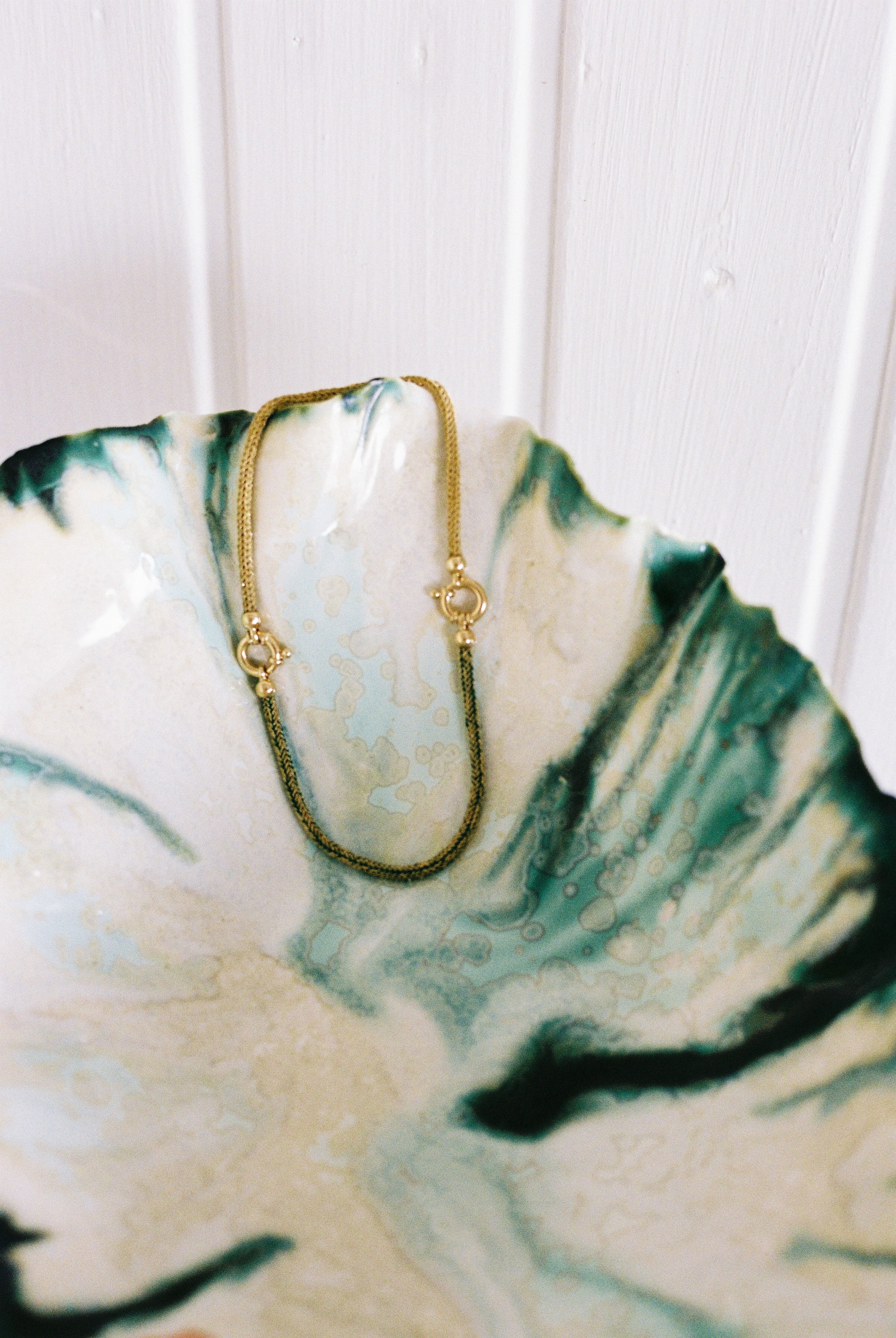 Texture yellow bracelet