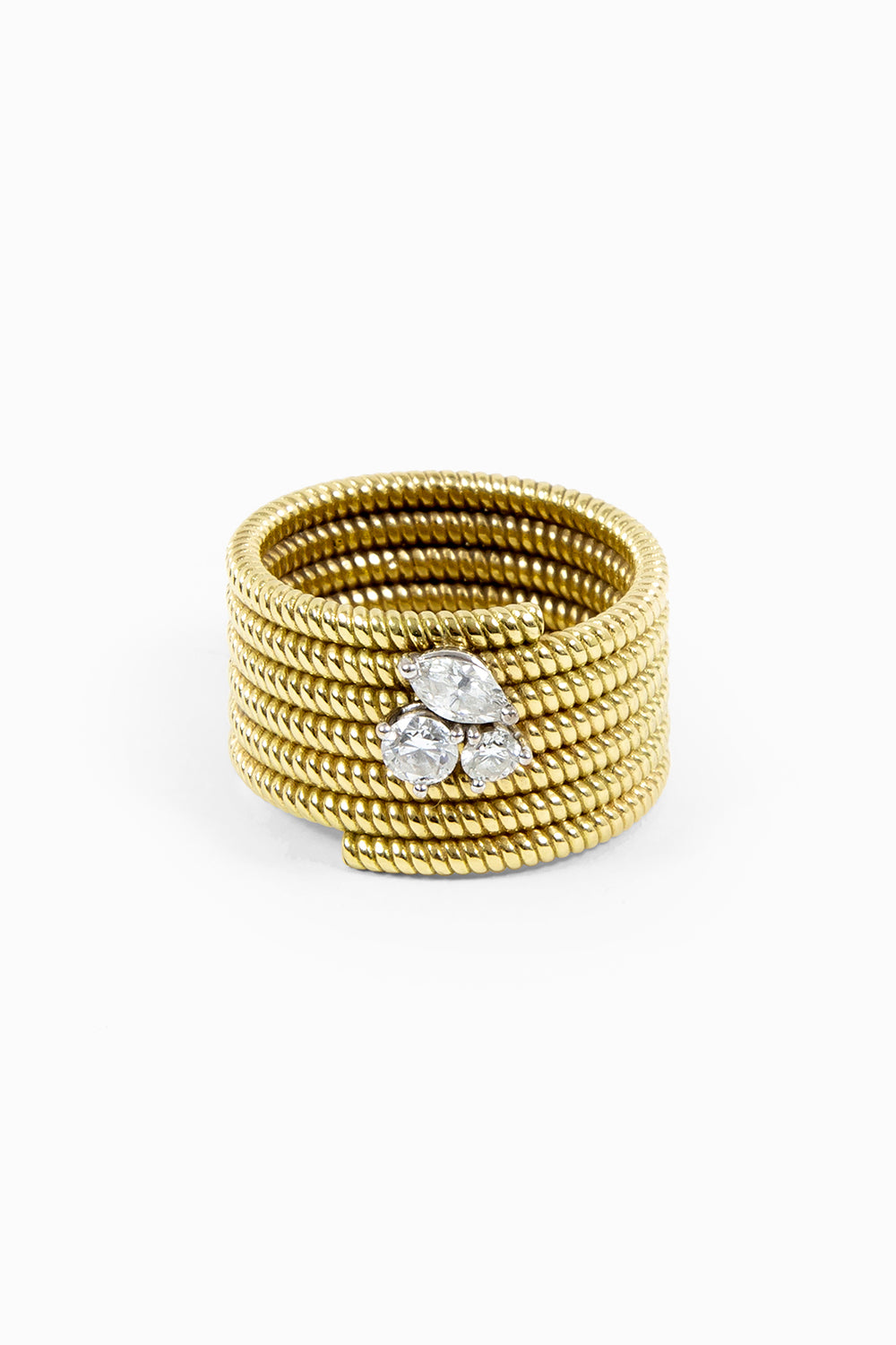 Cabo twist diamonds ring