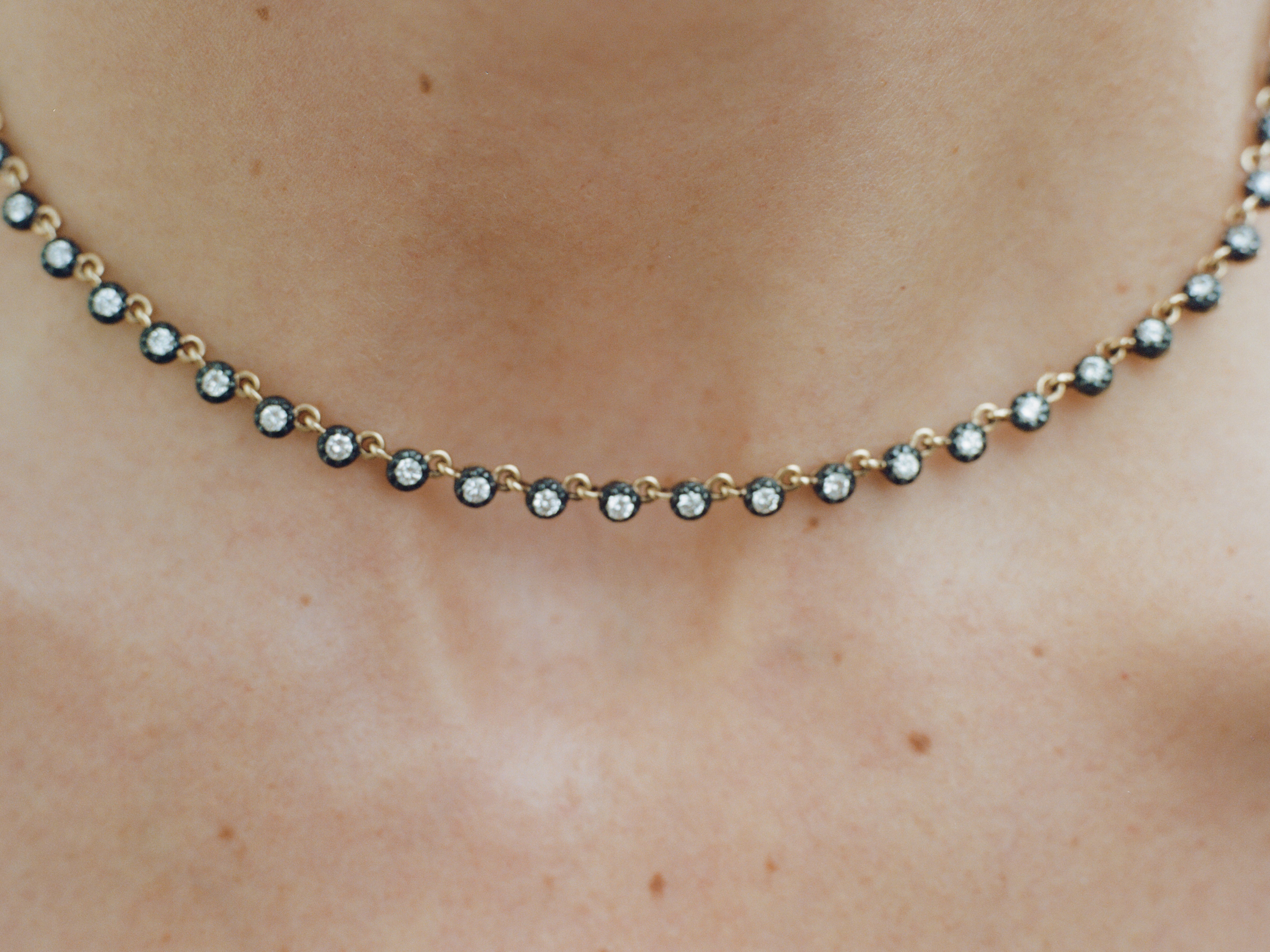Midnight rivière necklace S