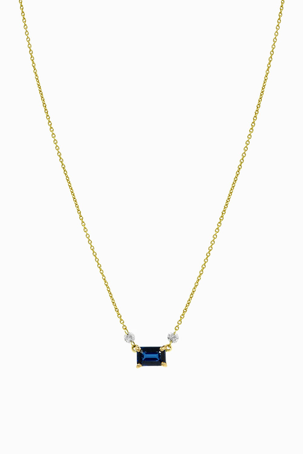 Sapphire and laser pendant
