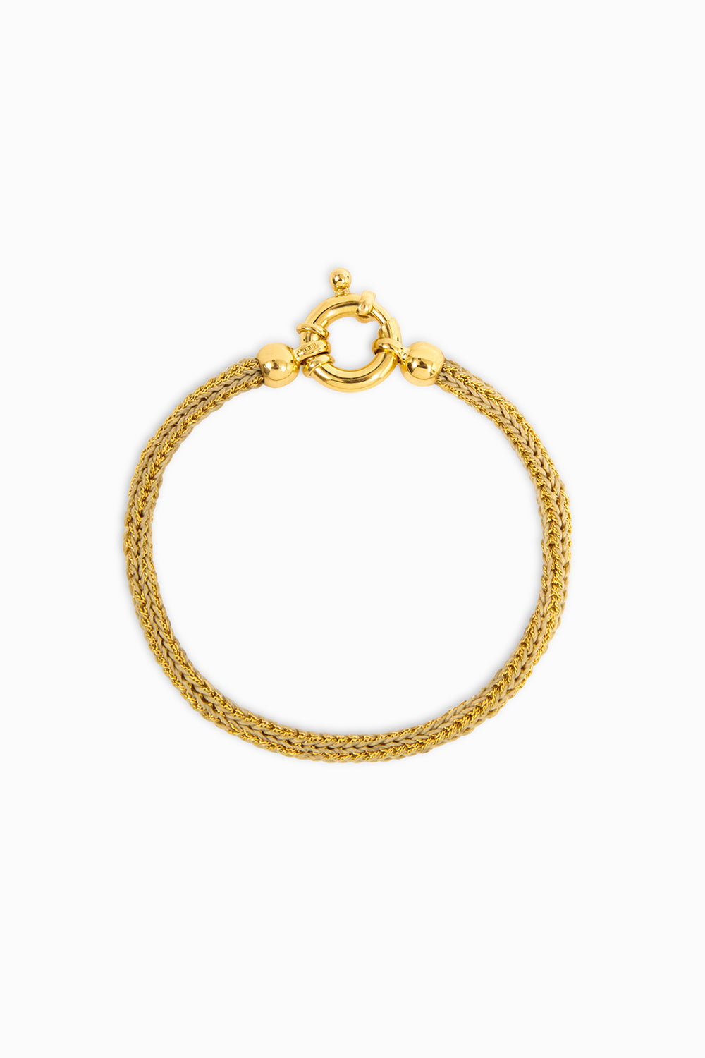 Texture yellow bracelet